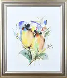 Vladimir '99, Bloemencompositie, Aquarel op papier