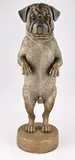 H 82 cm. by Grote, staande, Engelse, koudbeschilderde bronzen pug dog, offered Jun 2026