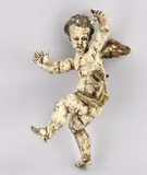 39 cm. by 18e Eeuws houten engel met prachtige originele polychromie, offered Jun 2026
