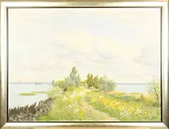 Dirk Smorenberg, Loosdrechtse Plassen, Olieverf op linnen