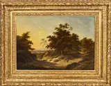 Jan Evert Morel, Panoramisch landschap, Olieverf op linnen