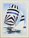 Lithografie René Broné, Litho Sail 1988, Lithografie René Broné