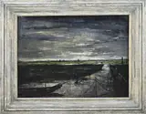 Martinus Wouterus Roestenburg, Polderlandschap, Olieverf op linnen