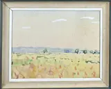 Harry Kuijten, Impressionistisch korenlandschap, Aquarel op papier
