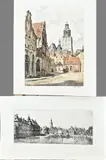 2x Ets van Hendrikus Roodenburg, Hofvijver + Zutphen, 2x Ets van Hendrikus Roodenburg