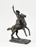 Cowboy by gesigneerd door C.M Bronzen beeld van een cowboy, offered Apr 2026