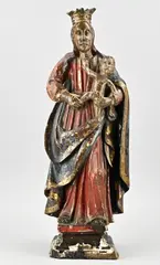 Madonna beeld, H 57 cm.