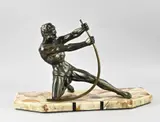 Man buigt metaal by Antiek, Frans, art deco figuur, offered Apr 2026
