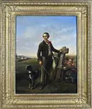 Emmanuel Noterman, Herdersjongen met hond, Olieverf op paneel