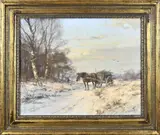 Jan Holtrop, Wintergezicht, Wintergezicht, boer zoekt sprokkelhout