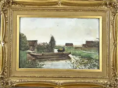 Hollands landschap by Willem de Zwart, Gouache op papier, offered Jan 2026