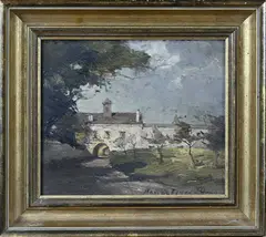 Verso H. Gyuler, Burcht, Olieverf op paneel