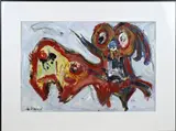 Groot werk van Jan te Wierik, Fantasie figuren, Acryl op papier