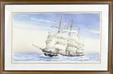 Lithografie John Korver, Fregatschip Johanna Maria, Lithografie John Korver (1977)