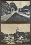 2x P. Slinger, 2x Hollands landschap, 1930, Gouache op papier