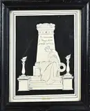 Monogram P.C.P. Fecit, In memoriam, Overlijdens gouache op papier