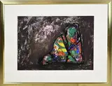 Onduid. gesign., Modern abstract, Acryl op papier