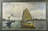 Daniel Been, Hollands riviergezicht, Olieverf op linnen