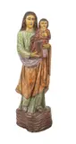 Groot houten Maria beeld, H 144 cm.