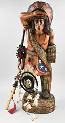 Houtgestoken figuur, Indiaan