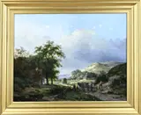 J.G.Hans, Landarbeiders, Olieverf op linnen