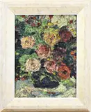 Peter v & d Braken, Vaas met bloemen, Olieverf op linnen