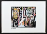 Jean-Michel Basquiat, Fantasie figuren, Litho op papier