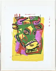 Peter Klashorst, Cow serie, Litho op papier