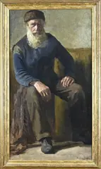 Harry Kuyten, Vissersman met baard, Olieverf op linnen