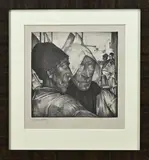 Willem van den Berg, Vissers, Litho op papier
