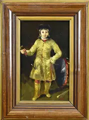 Monogram J.V., Portret jonge man, Olieverf op paneel