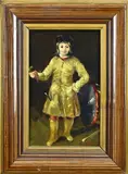 Monogram J.V., Portret jonge man, Olieverf op paneel