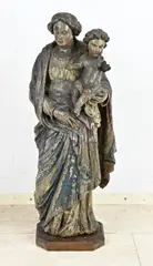 Madonna beeld, H 99 cm.