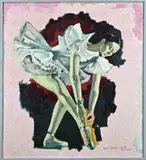 Herman Wolbert, Ballerina, Olieverf op paneel