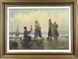 Krupka, Strandgezicht, Olieverf op linnen