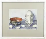 R. de Bruijn, Stilleven, Aquarel op papier
