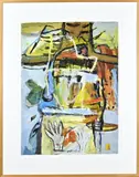 Hannie Reneman, Abstract figuratieve compositie, Acryl op papier