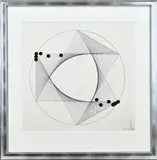 J. Hillenius, Abstracte compositie, Zwarte inkt op papier