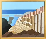 Enschede Henk Bernink, Giants Causeway Noord Ierland, Acryl op linnen