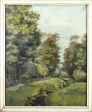 Betsie Issels, Landschap, Olieverf op linnen