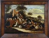 Religieus schilderij, laat 18e eeuw, Religieus, Olieverf op paneel