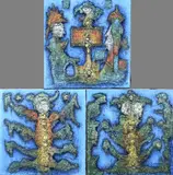3x Gerard Nijland, Modern, Olieverf op linnen