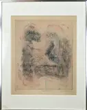 Shōichi Hasegawa, Montparnasse Au Matin, Aquatint op papier