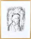 Agnes van den Brandeler, Man met stropdas, Ets op papier