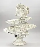 H 69 cm. by gebeeldhouwde buste van Griekse godin Zware marmeren, Zware marmeren, gebeeldhouwde buste van Griekse godin, offered Oct 2024