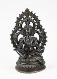 Oosterse bronzen Ganesha, H 22 cm.