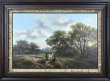 Willem Roelofs, Landschap, Olieverf op linnen