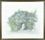 Agnes van den Brandeler, Boscage, Aquarel op papier