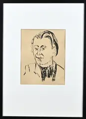 Jan Wiegers, Portret, Lithografie op papier