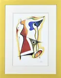 Alfred Alexander Gockel, Abstracte compositie, Aquarel op papier